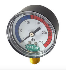 Filter Pressure Gauge LM (Lower Mount) plastic Habco