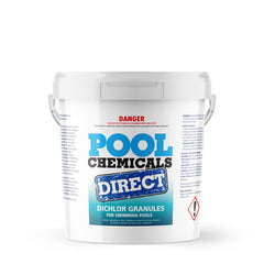 Pool Chemicals, Crystal Water	Pool Dichlor 25KG. Used as a disinfectant, sanitiser, biocide, fungicide and algaecide for pools.