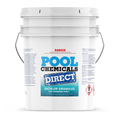 Pool Chemicals, Crystal Water	Pool Dichlor 50KG. Used as a disinfectant, sanitiser, biocide, fungicide and algaecide for pools.