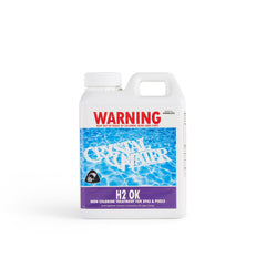Pool Chemicals, Crystal Water	H2 OK. Non chlorine treatment for pools and spas.