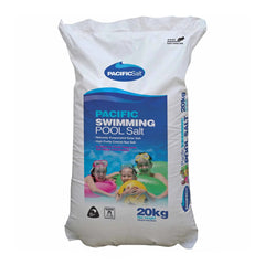 Pool Chemicals, Pacific Salt Pool Salt Bag 20KG. High purity sea salt specially refined for swimming pools fitted with salt water chlorinators.