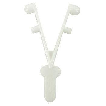 Wishbone clip for pool pole