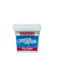 Pool Chemicals, Crystal Water	Spa Chlor 2KG. Stabilised chlorine for spa pools.