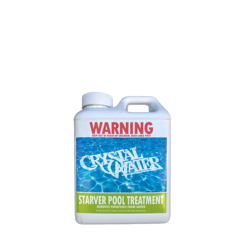 Pool Accessories, Pool Chemicals Direct	Starver Pool Treatment. Removes Phosphate from water. 1L